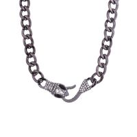 Fashion Snake Alloy Inlay Rhinestones Women's Necklace 1 Piece main image 3