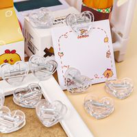 Student Snack Sealing Cute Mini Decorative Photo Transparent Love Clip main image 1