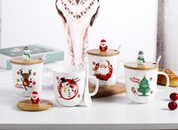 Christmas Christmas Cartoon Ceramics Mug 1 Set main image 4