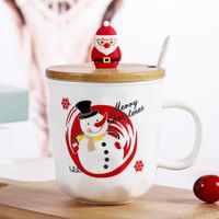 Christmas Christmas Cartoon Ceramics Mug 1 Set sku image 4
