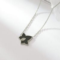 Simple Style Star Stainless Steel Plating Inlay Acrylic Shell Gold Plated Pendant Necklace sku image 4
