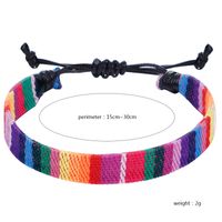 Style Ethnique Géométrique Coton Tricot Unisexe Bracelets main image 2