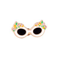 Cartoon Style Ice Cream Flamingo Alloy Enamel Unisex Brooches sku image 1