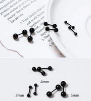 Simple Style Geometric Solid Color Silver Plating Ear Studs 1 Piece main image 6