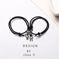 Spaceman Suction Bracelet Pair Small Rubber Band For Boyfriend Smaller Leather Sheath Rainbow Girlfriends Korean Style Student Gift Headband main image 5