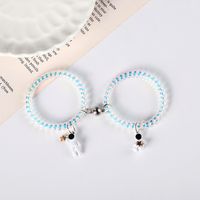Tiktok Same Style Astronaut Magnet Suction Small Rubber Band For Boyfriend Couple Bracelet A Pair Of Mermaid Phone Hair Ring main image 4