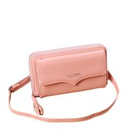 Unisex Solid Color Pu Leather Zipper Wallets main image 5