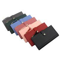 Women's Solid Color Pu Leather Zipper Buckle Wallets main image 1