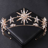 Moda Estrella Metal Enchapado Embutido Diamantes De Imitación 1 Pieza sku image 1