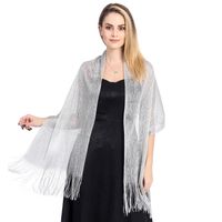 Women's Elegant Solid Color Polyester Tassel Shawls main image 4