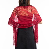 Women's Elegant Solid Color Polyester Yarn Tassel Shawls main image 4
