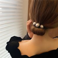 Sweet Flower Cloth Pearl Hair Band main image 4