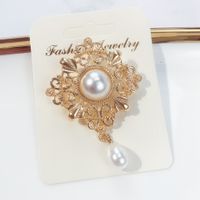 Fashion Geometric Alloy Plating Artificial Pearls Women's Brooches main image 3