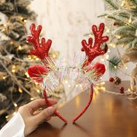Nordic Style Cute Christmas Christmas Tree Santa Claus Antlers Flannel Hair Band sku image 40