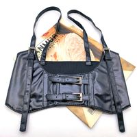 Elegant Solid Color Pu Leather Women's Corset Belts main image 6