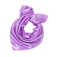 Women's Fashion Solid Color Satin Sewing Silk Scarves sku image 3