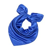 Women's Fashion Solid Color Satin Sewing Silk Scarves sku image 10