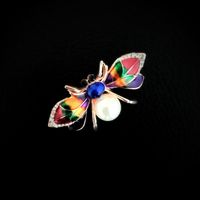 Simple Style Animal Insect Alloy Plating Artificial Rhinestones Artificial Pearls Women's Brooches sku image 3