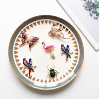 Simple Style Animal Insect Alloy Plating Artificial Rhinestones Artificial Pearls Women's Brooches main image 2