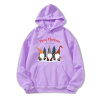 Vintage Style Letter Dwarf Polyester Hooded Long Sleeve Regular Sleeve Printing Pocket Hoodie sku image 15