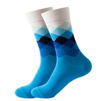 Unisex Basic Color Block Nylon Cotton Jacquard Ankle Socks main image 5
