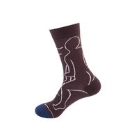 Unisex Fashion Stripe Nylon Cotton Jacquard Ankle Socks 1 Piece sku image 9