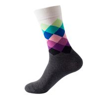 Unisex Basic Farbblock Nylon Baumwolle Jacquard Ankle Socken sku image 10