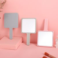 Simple Square Handheld Portable Small Make-up Mirror main image 3