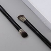 Simple Style Artificial Fiber Plastic Handgrip Makeup Brushes 2 Pieces main image 4