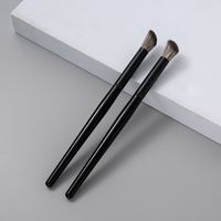 Simple Style Artificial Fiber Plastic Handgrip Makeup Brushes 2 Pieces sku image 1