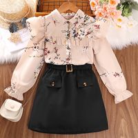 Glam Flower Cotton Blend Polyester Hoodies & Sweaters main image 1