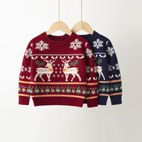 Weihnachten Mode Elch Stricken Hoodies & Pullover main image 1