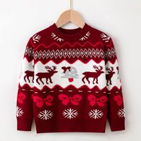 Christmas Fashion Cartoon Knit Hoodies & Sweaters sku image 8