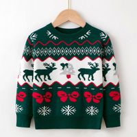 Christmas Fashion Cartoon Knit Hoodies & Sweaters sku image 3