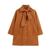 Fashion Solid Color Cotton Girls Outerwear main image 4