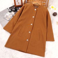 Fashion Solid Color Cotton Girls Outerwear main image 3