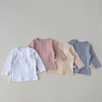 Cute Solid Color Button Cotton Hoodies & Sweaters main image 6