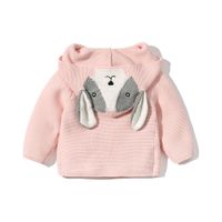 Fashion Solid Color Button 100% Cotton Girls Outerwear main image 2