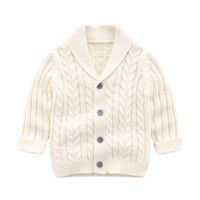 Simple Style Solid Color Button 100% Cotton Girls Outerwear main image 4