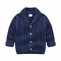 Simple Style Solid Color Button 100% Cotton Girls Outerwear main image 3