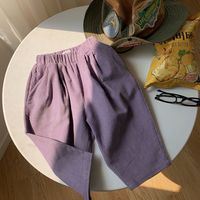 Mode Couleur Unie Coton Pantalons Et Leggings sku image 21