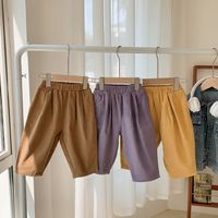 Fashion Solid Color Cotton Pants & Leggings main image 3