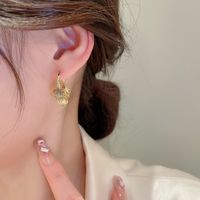 Simple Style Flower Copper Plating Dangling Earrings 1 Pair sku image 1