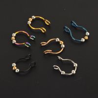 Simple Style Geometric Stainless Steel Nose Ring 1 Piece main image 4