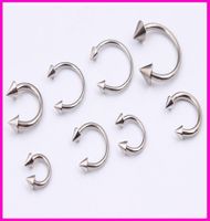 Mode Géométrique Acier Inoxydable Goujon De Lèvre Boucles D'oreilles Piercing Au Nez 1 Pièce sku image 4