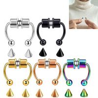 Pastoral Geometric Stainless Steel Nose Ring 1 Piece main image 1