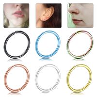 Mode O-forme Acier Inoxydable Placage Piercing Au Nez main image 1