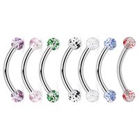 Simple Style Geometric Stainless Steel Sequins Ear Studs 1 Piece main image 6