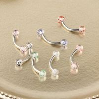 Simple Style Geometric Stainless Steel Sequins Ear Studs 1 Piece main image 3