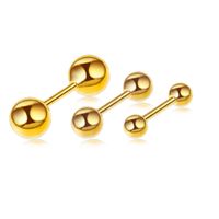 1 Piece Fashion Geometric Solid Color Stainless Steel Ear Studs sku image 11
